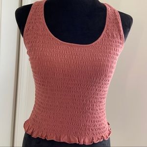 American Eagle Scrunched Ruffle Tank